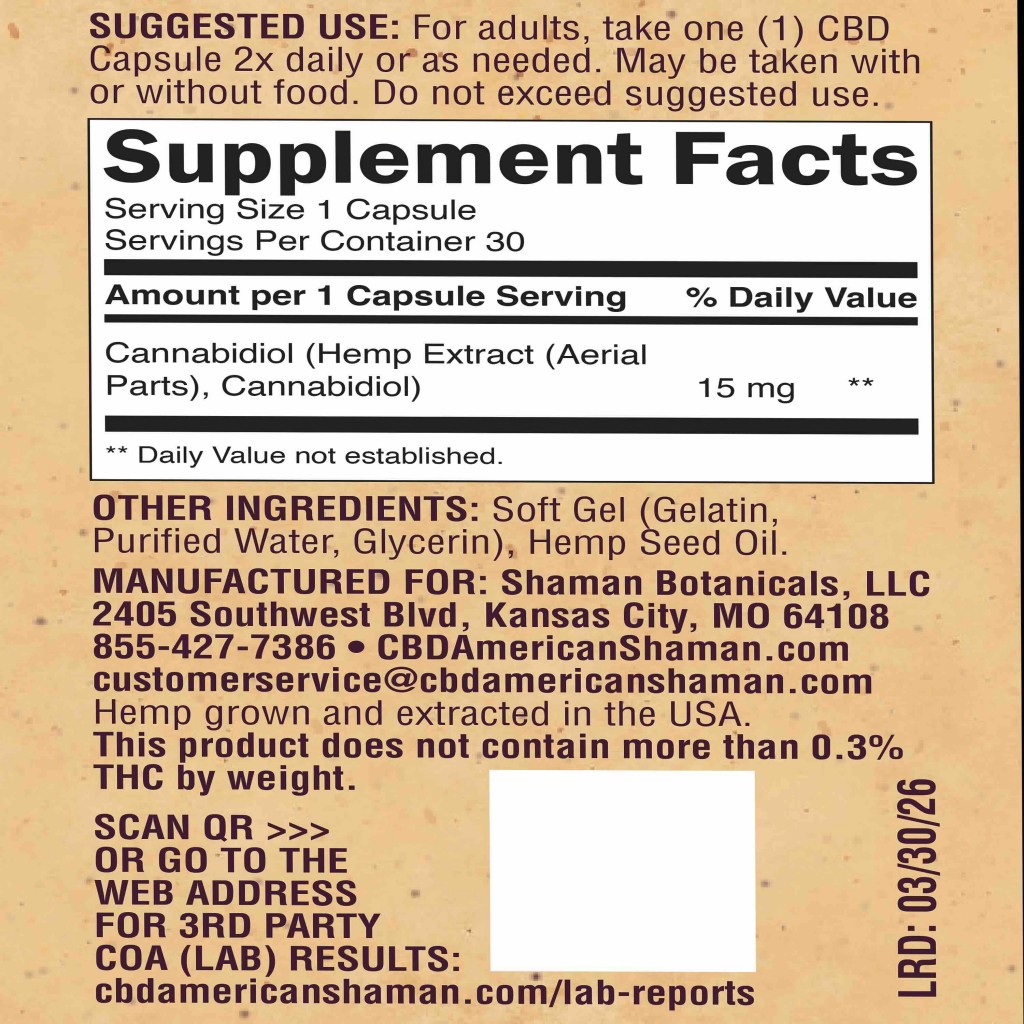 Concentrated CBD Hemp Oil Capsules