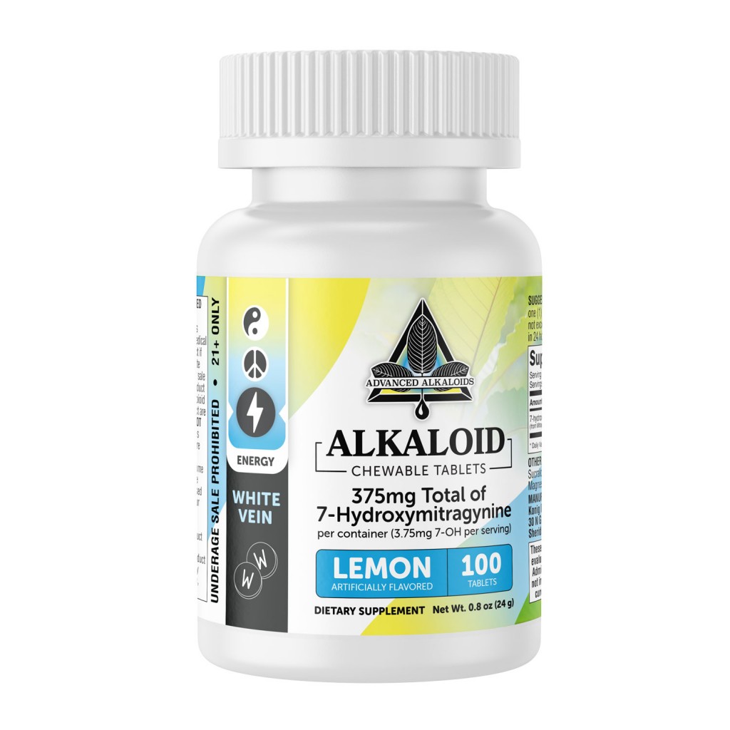 7-OH Chewable Tablets - White Vein - Advanced Alkaloids