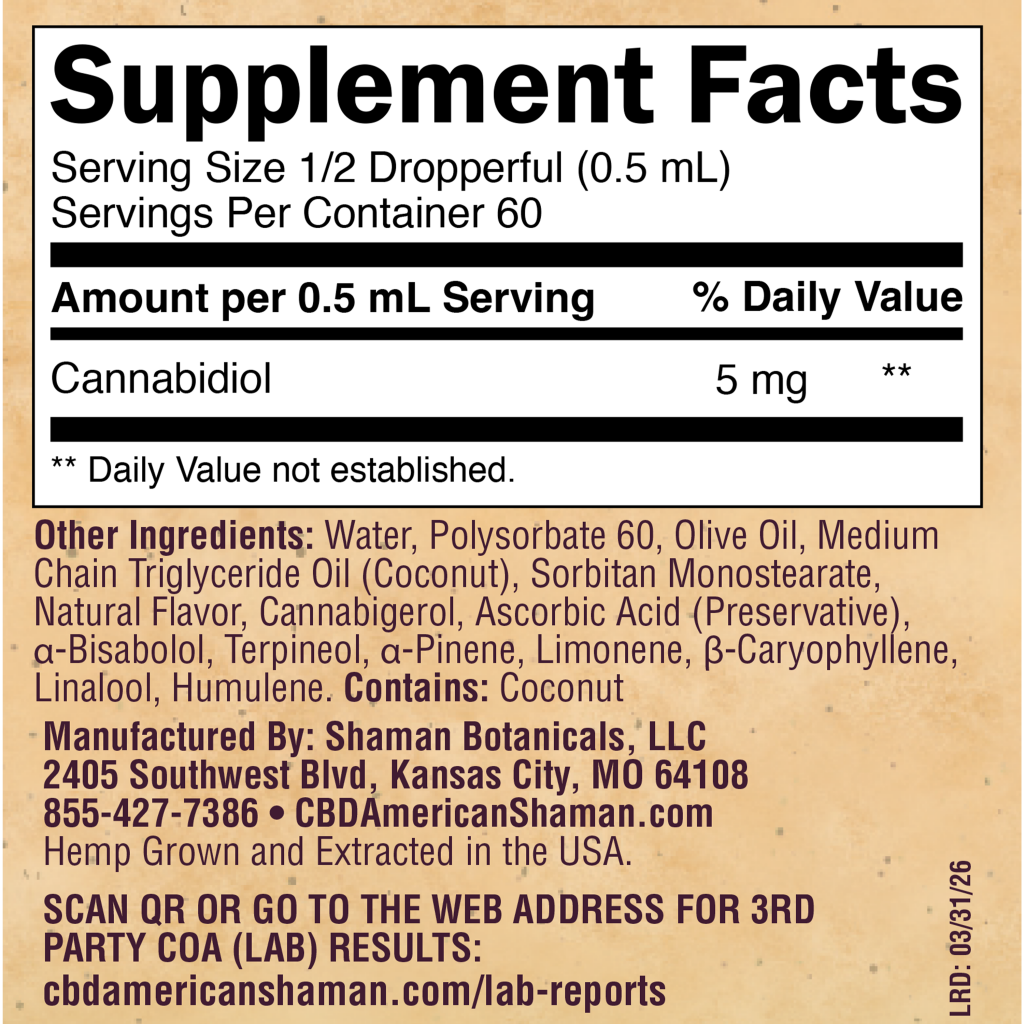 Water Soluble CBD, Hemp Oil (30mL) THC Free